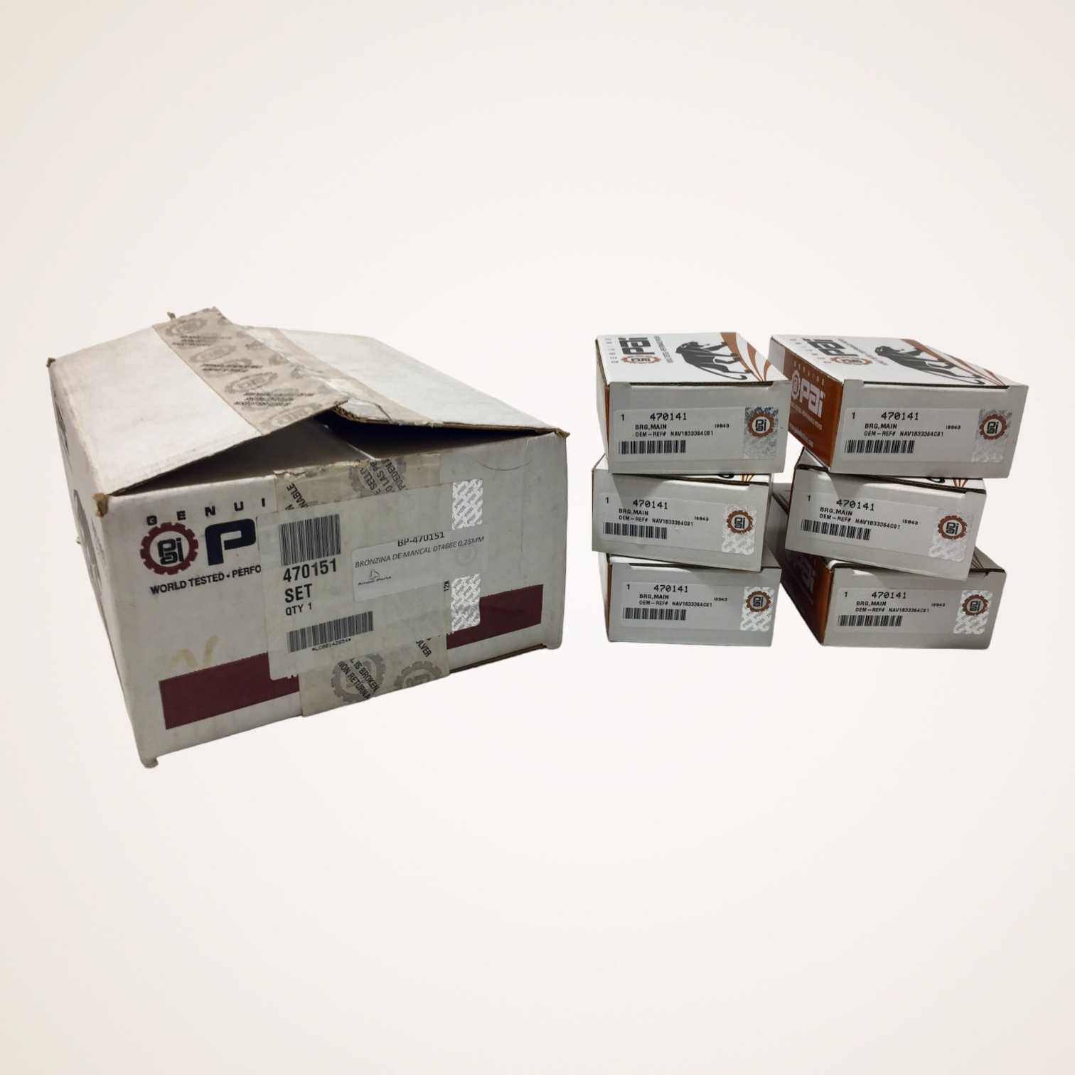 KIT BRONZINA MANCAL INTERNATIONAL 0,10MM MOTOR DT466E/DT530E - 470151 - PAI