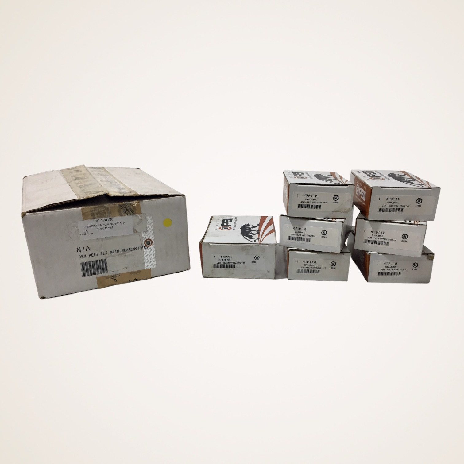 KIT BRONZINA MANCAL STD 109/111MM MOTOR DT466E/DT530E - 2511360C91 - PAI