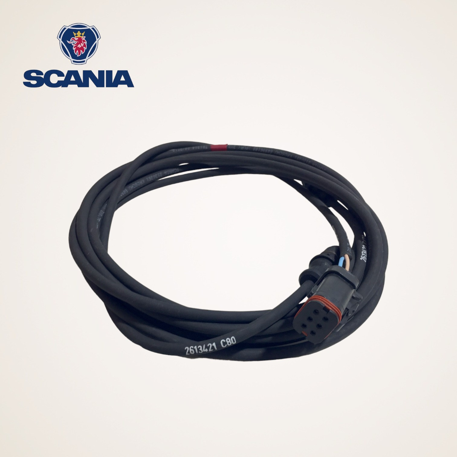 CHICOTE SENSOR DESGASTE FREIO DIANTEIRO ORIGINAL SERIE L-P-G-R-S - 2613421 - SCANIA