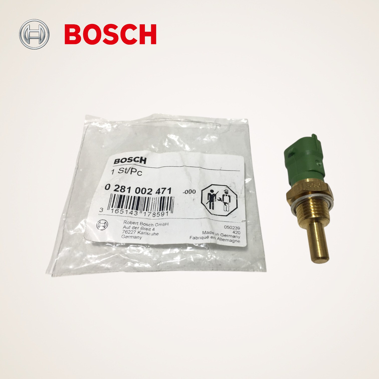SENSOR TEMPERATURA AGUA ORIGINAL FORD VW - 0281002471 - BOSCH