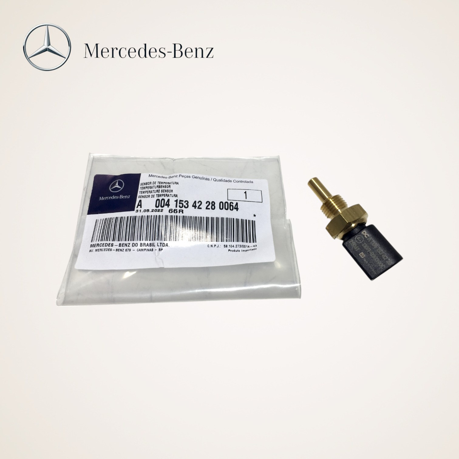 SENSOR TEMPERATURA AGUA MOTOR ORIGINAL OM904-906-924-926 - A0041534228 - MERCEDES-BENZ