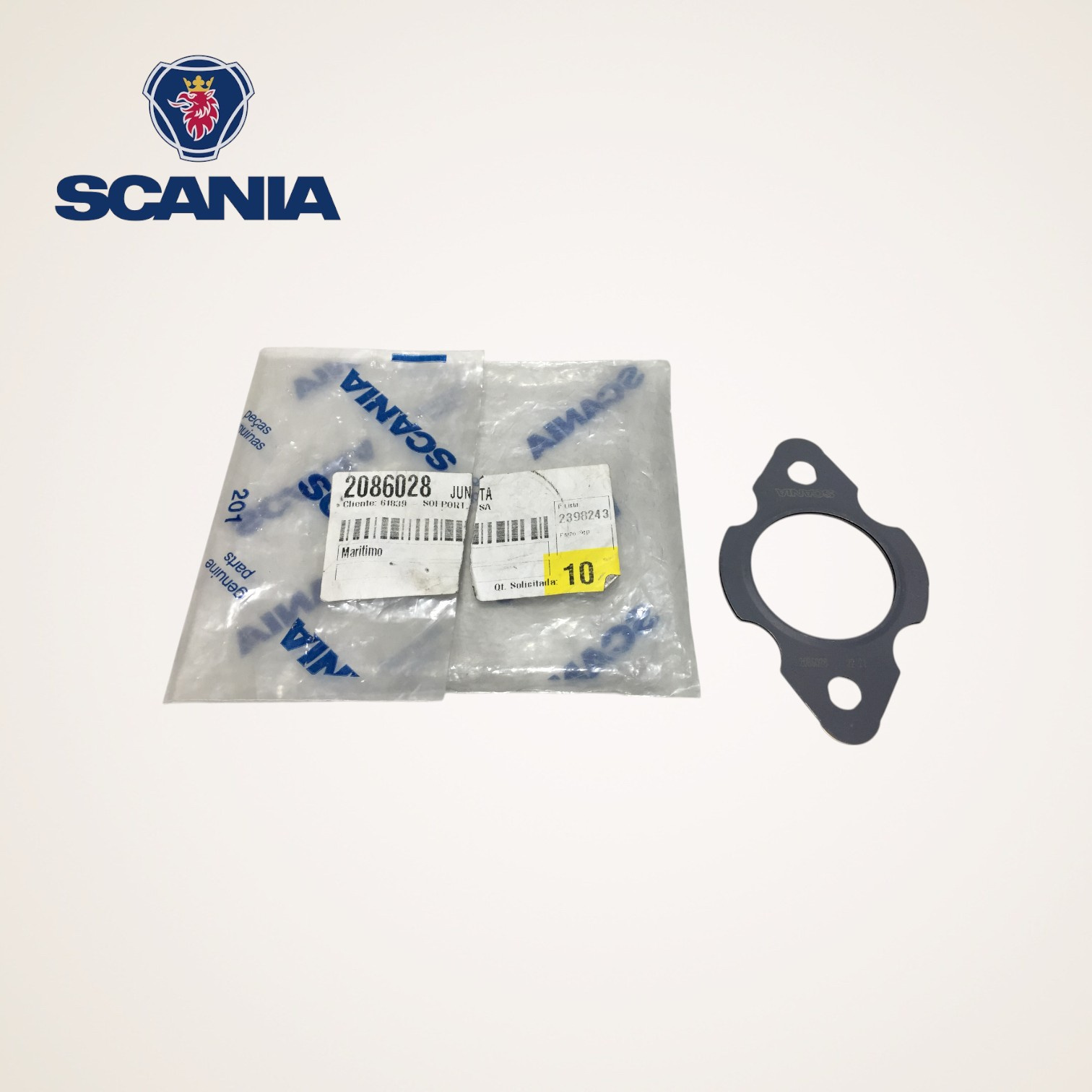 JUNTA COLETOR ESCAPE ORIGINAL SERIE L-P-G-R-S-T - 2086028 - SCANIA
