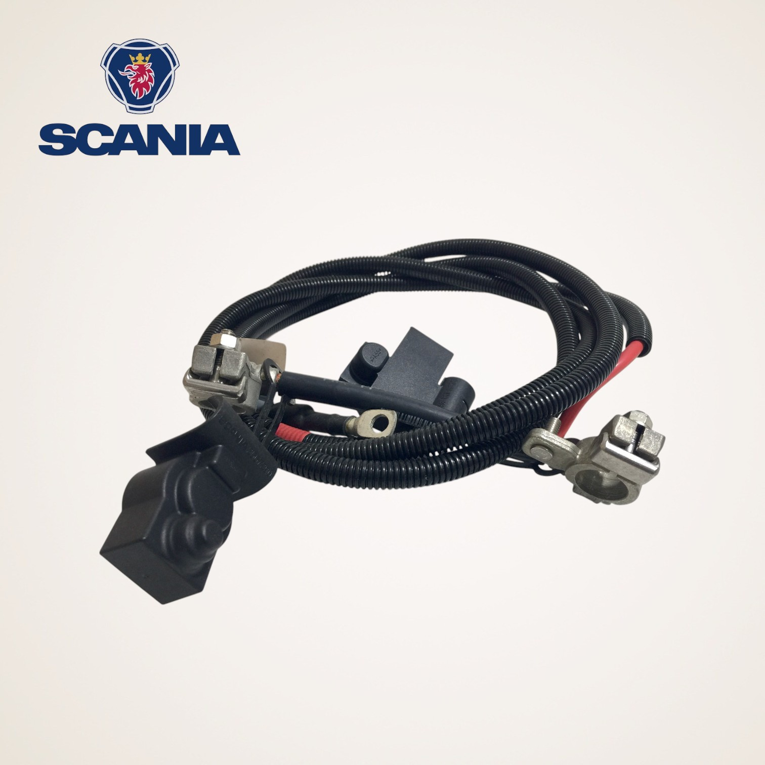 CHICOTE CABO DE BATERIA COMPLETO ORIGINAL 12V SERIE L-P-G-R-S - 2547443/2875091 - SCANIA