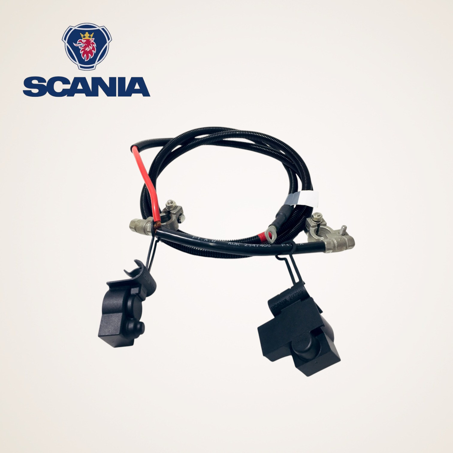 CHICOTE CABO DE BATERIA COMPLETO ORIGINAL 12V SERIE L-P-G-R-S - 2547406 - SCANIA