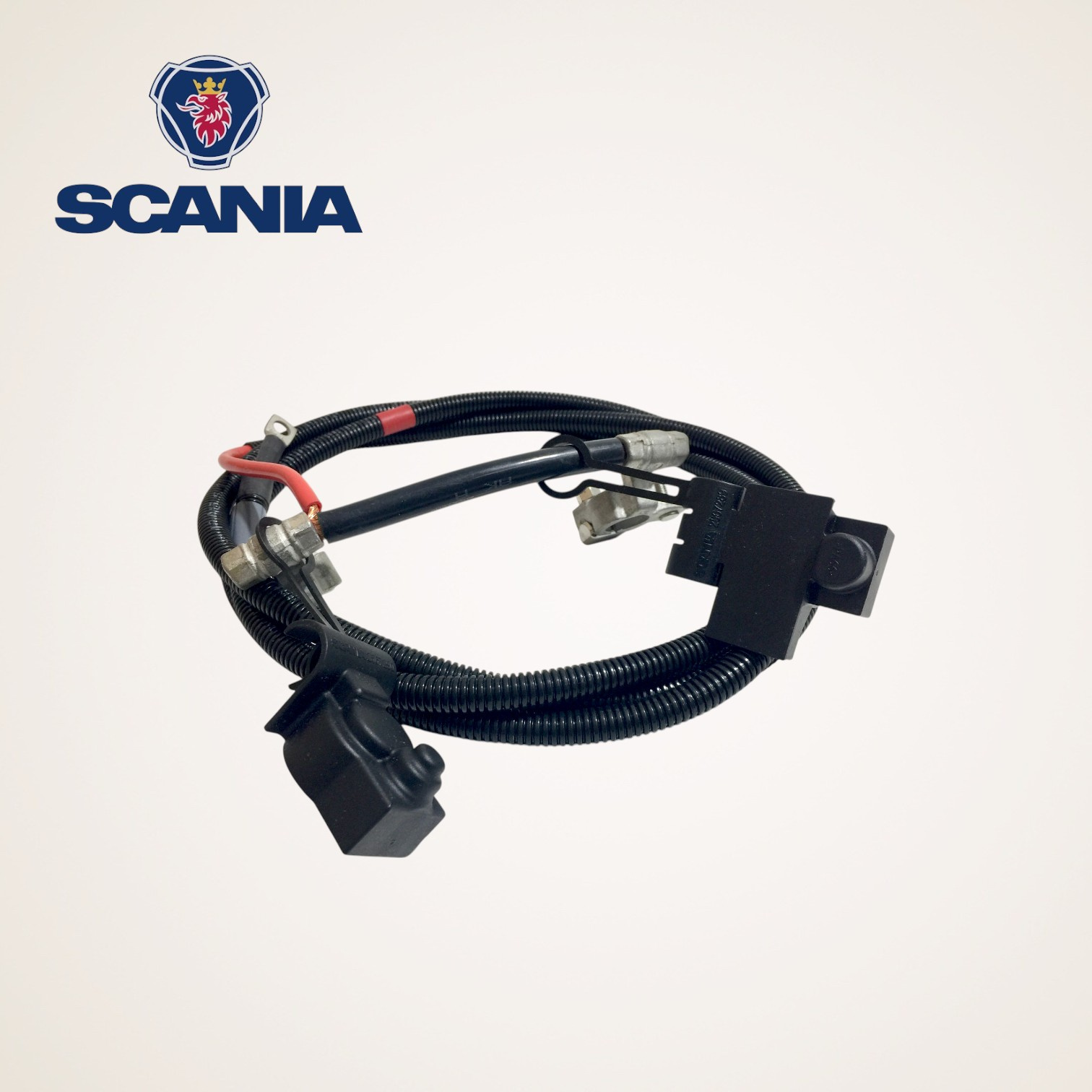CHICOTE CABO DE BATERIA COMPLETO ORIGINAL 12V SERIE L-P-G-R-S - 2547407/2608189 - SCANIA