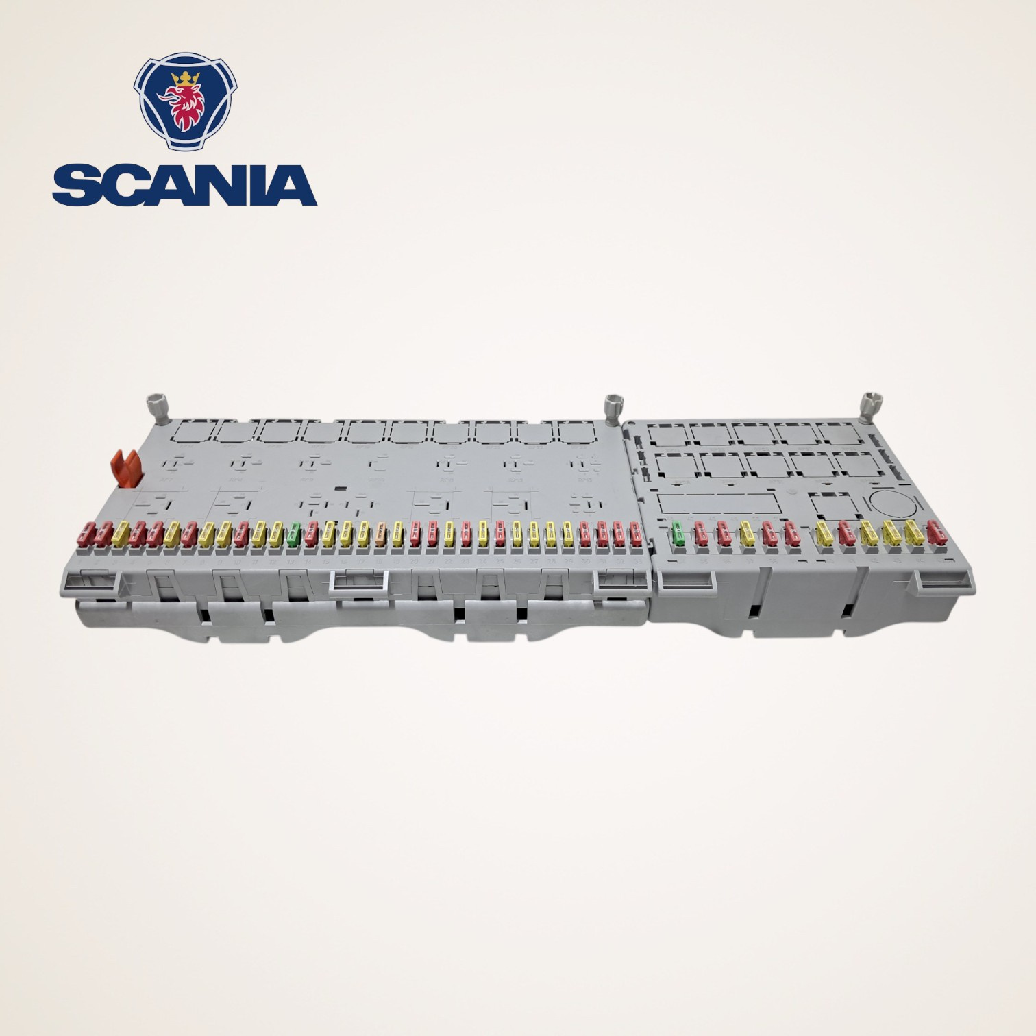 CAIXA DE FUSIVEIS CENTRAL COMPLETA ORIGINAL SERIE 4 - 1300806/1320852 - SCANIA