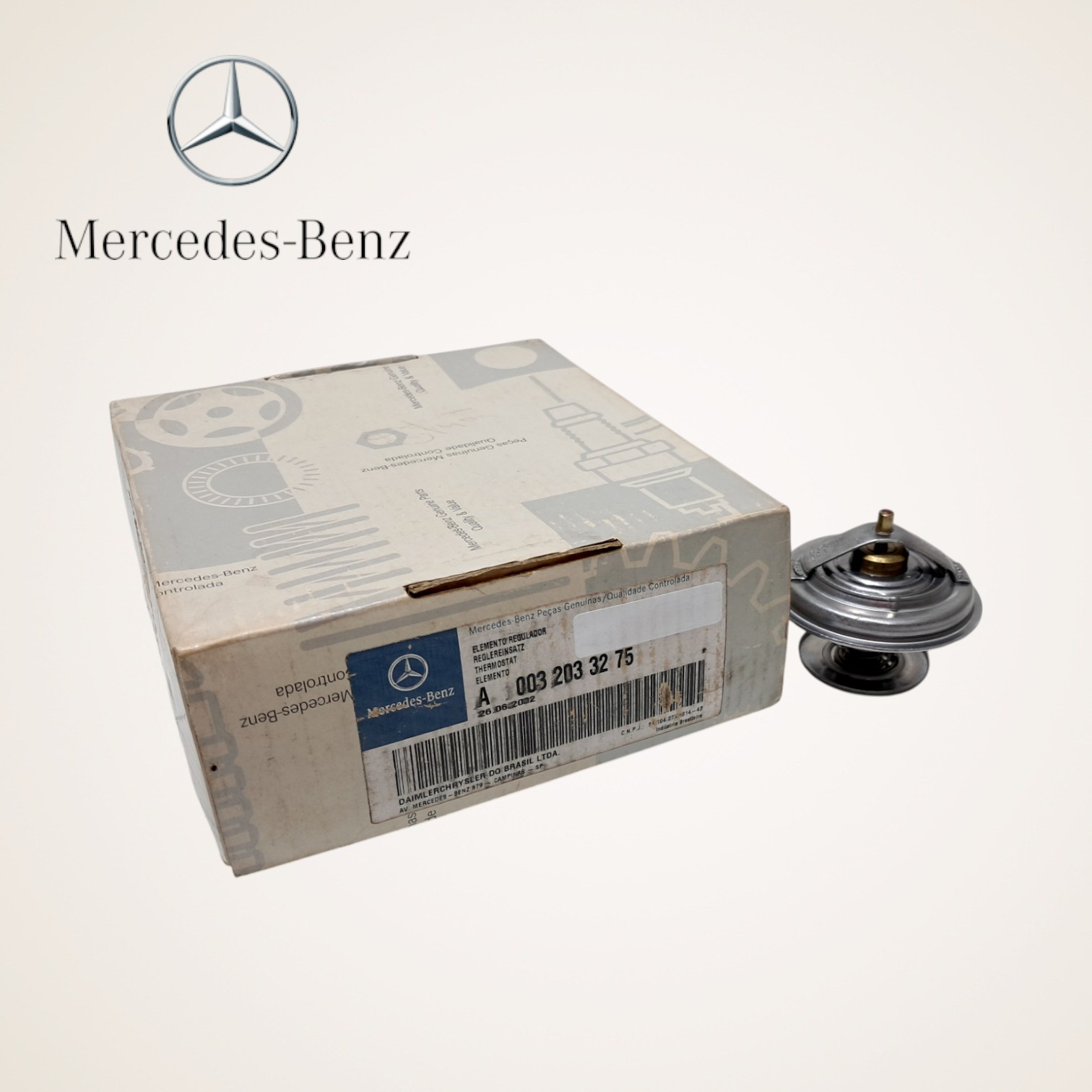 VALVULA TERMOSTATICA 71° ACCELO ACTROS ATEGO AXOR ORIGINAL - A0032033275 - MERCEDES-BENZ