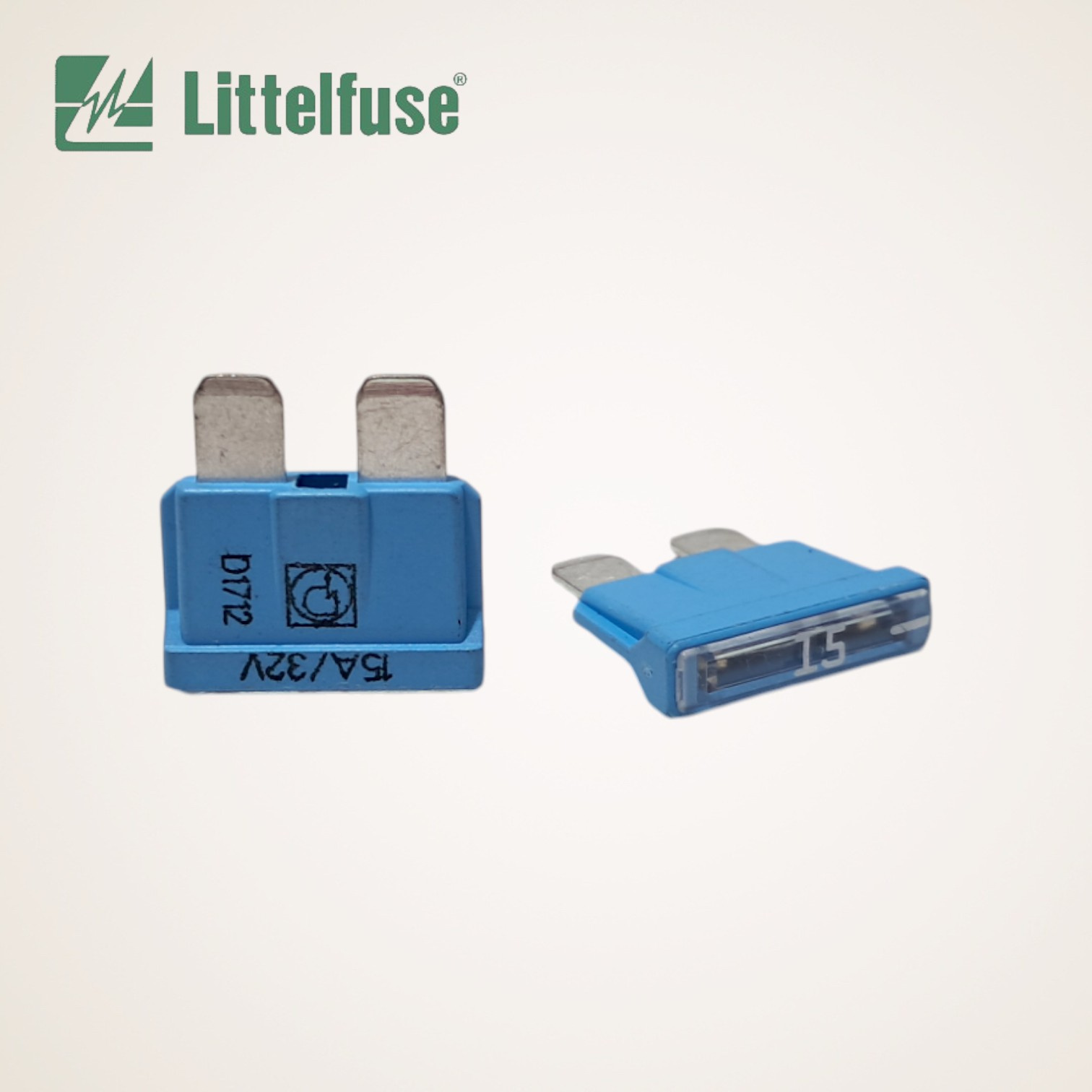 FUSIVEL AUTOMOTIVO MEDIO LAMINA UNIVAL 19X20MM AZUL 15A/32V - 164.6185.5152 - LITTELFUSE