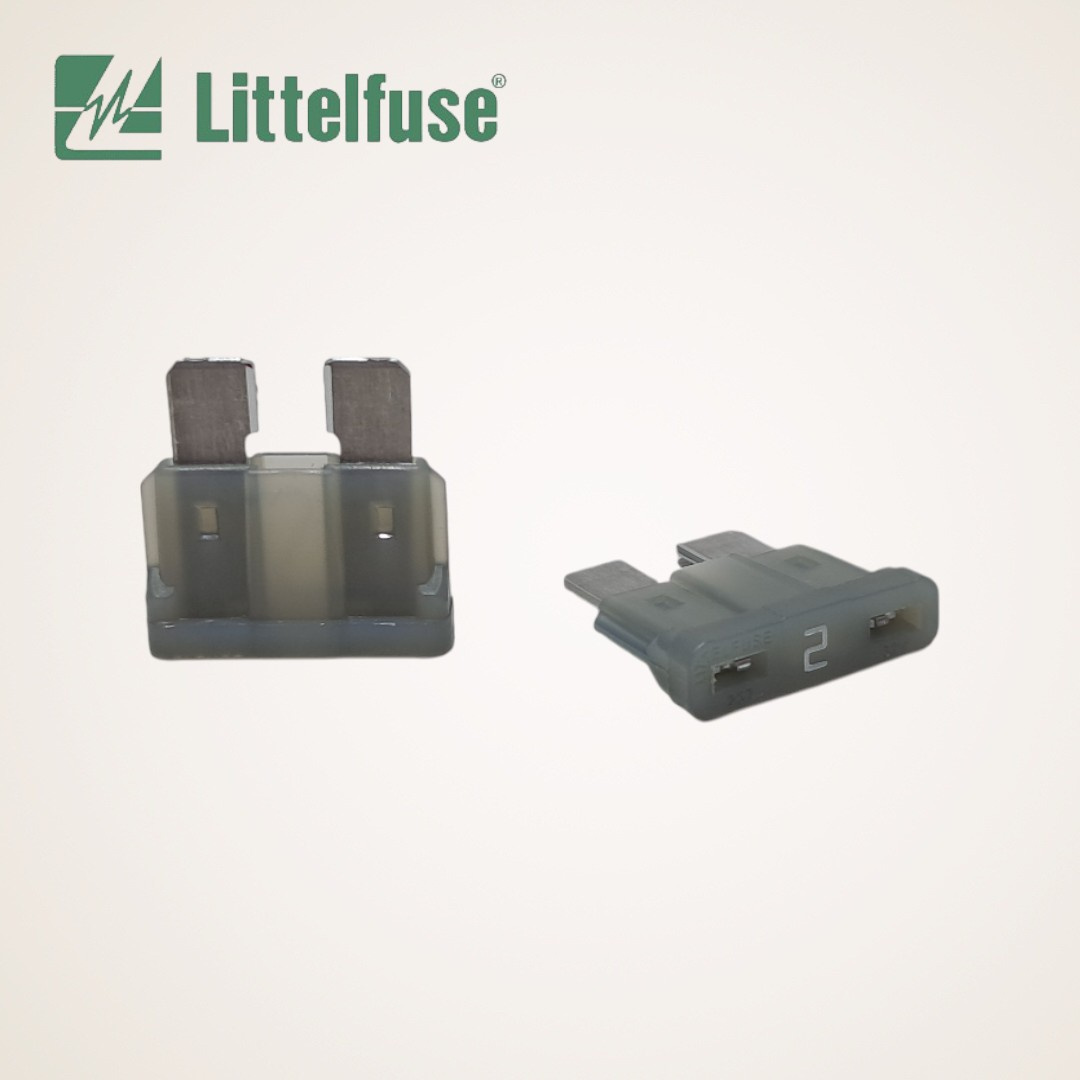 FUSIVEL AUTOMOTIVO MEDIO LAMINA 19X19MM CINZA 2A/32V - 0287002.PXPV - LITTELFUSE