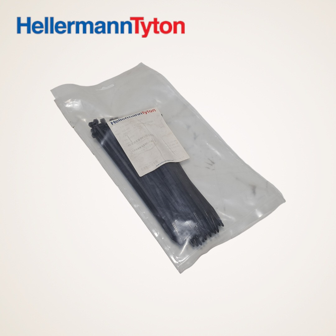 KIT ABRACADEIRAS NYLON ORIGINAL FIXACAO 198X3,5MM PRETO - 111-03410 T30L - HELLERMANNTYTON
