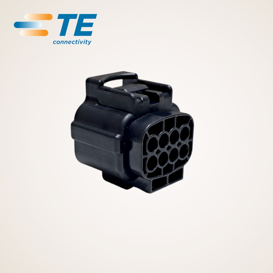 CONECTOR ELETRICO AUTOMOTIVO MACHO 1.8MM 8 VIAS PRETO - 174982-2 - TE CONNECTIVITY/AMP