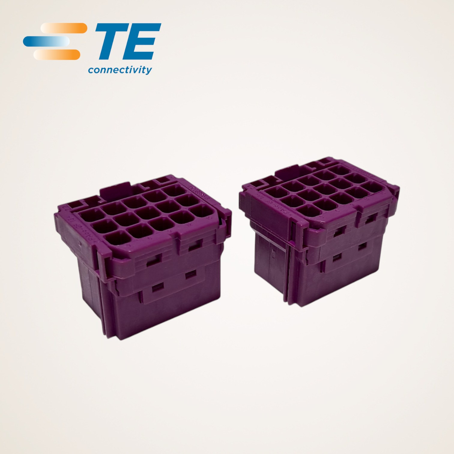 KIT CONECTOR ELETRICO AUTOMOTIVO FEMEA 15 VIAS ROXO - 8-968973-1 - TE CONNECTIVITY/AMP