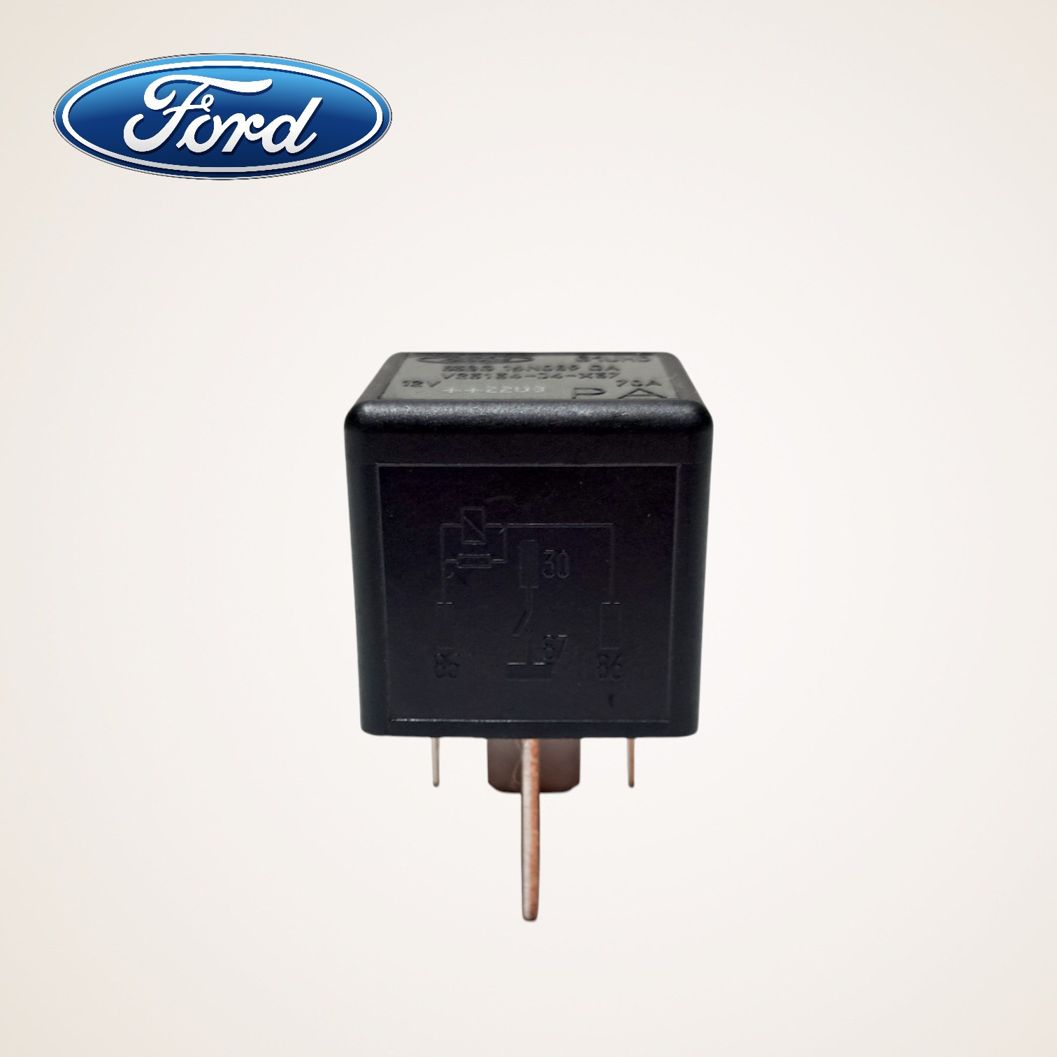 RELE AUXILIAR IGNICAO ORIGINAL FIESTA 70A 12V 4TERMINAIS - 83BG14N089CA - FORD