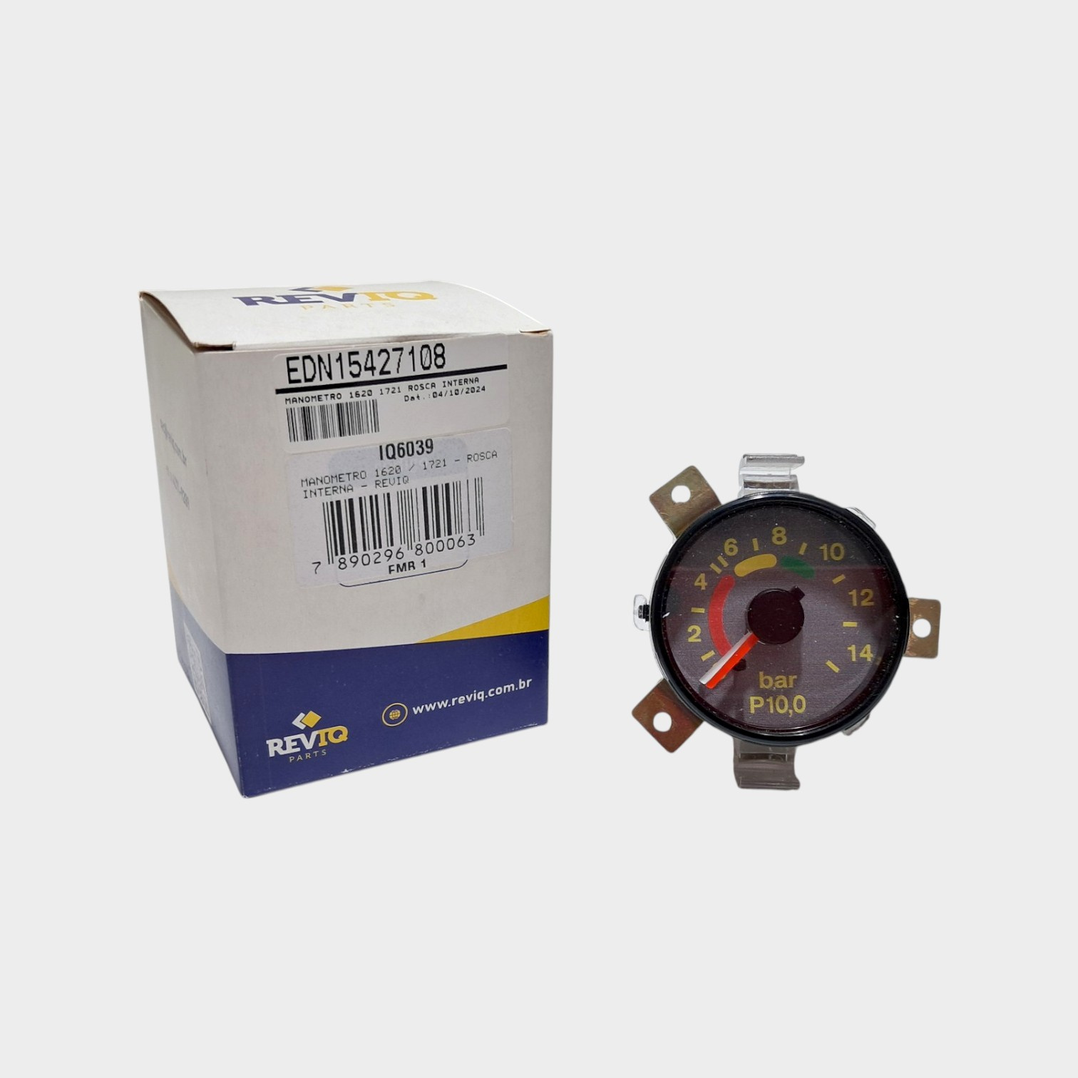 MANOMETRO PRESSAO DE OLEO MERCEDES-BENZ ROSCA INTERNA 10 BAR - IQ6039 - REVIQ