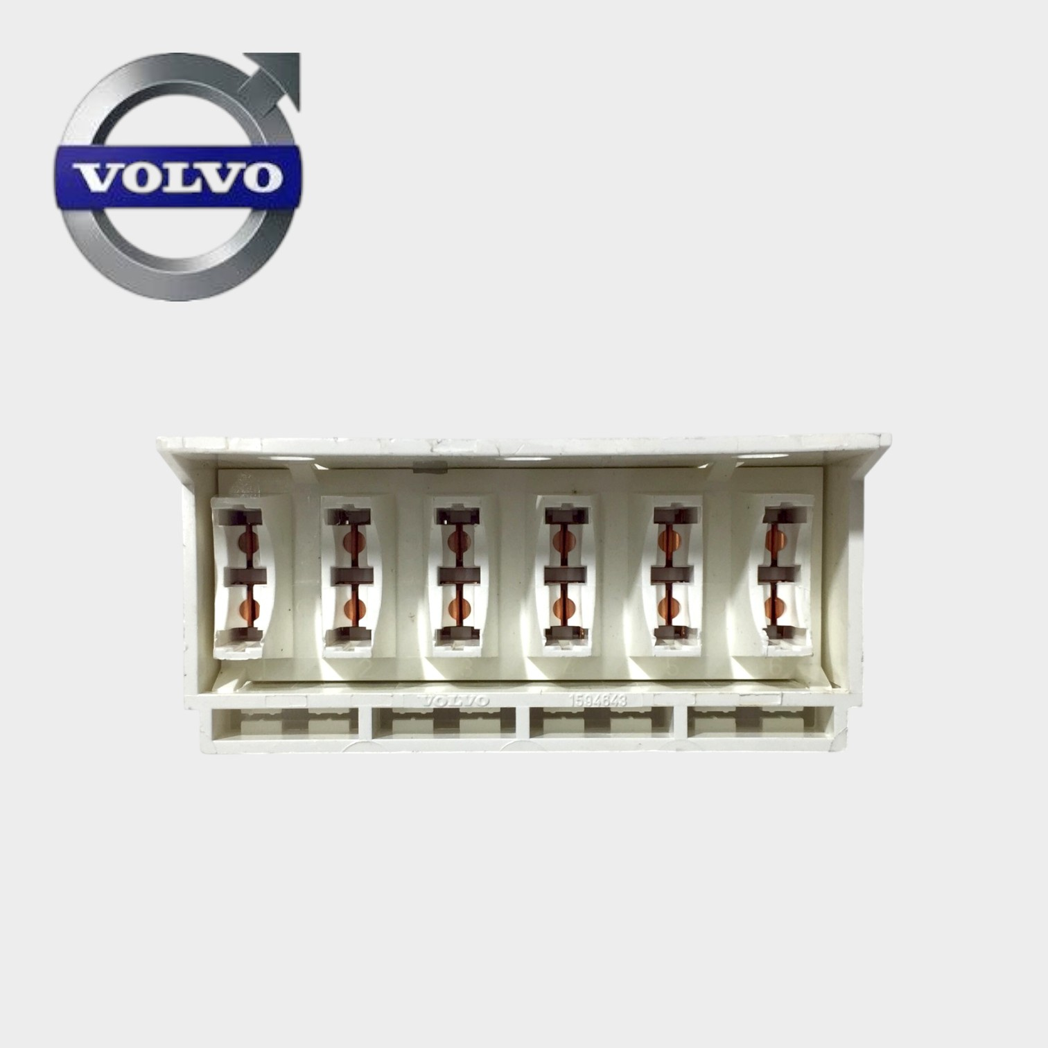 CAIXA DE FUSIVEIS 12 VIAS ORIGINAL BRANCO - 1594643 - VOLVO