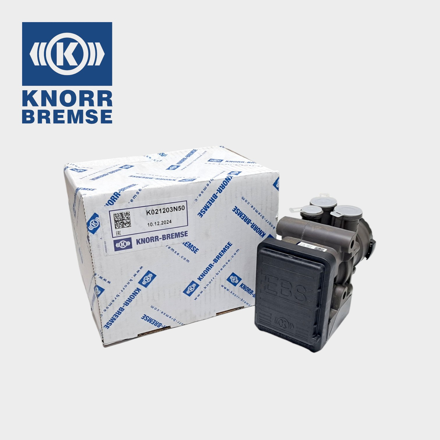 VALVULA MODULADORA FREIO EBS SIMPLES ORIGINAL FH FM - 21122034 - KNORR-BREMSE