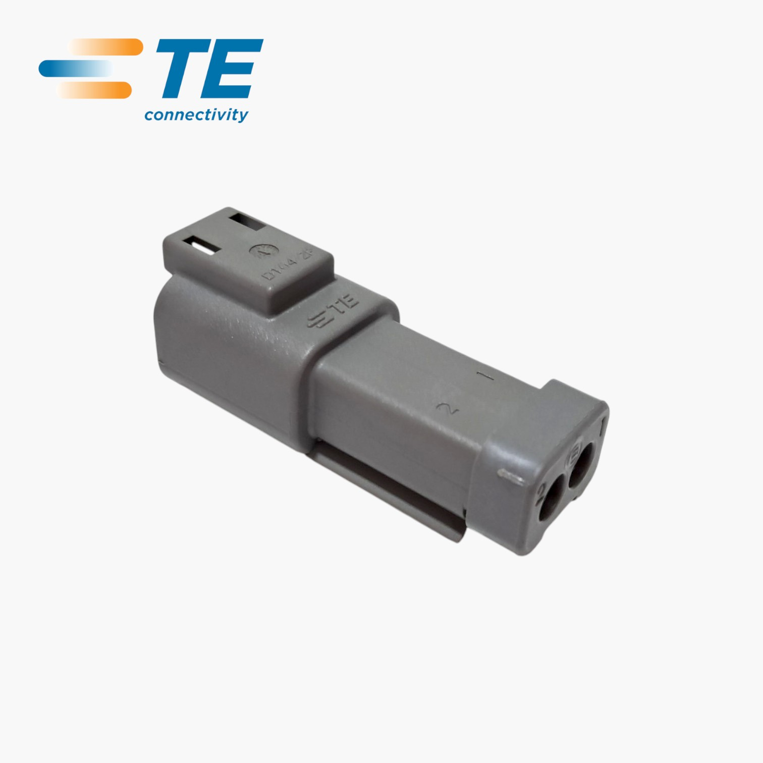 CONECTOR ELETRICO RECEPTACULO FEMEA 0.812 A 1.628MM² 2 VIAS CINZA - DT04-2P-CE01 - DEUTSCH/TECONNECTIVITY