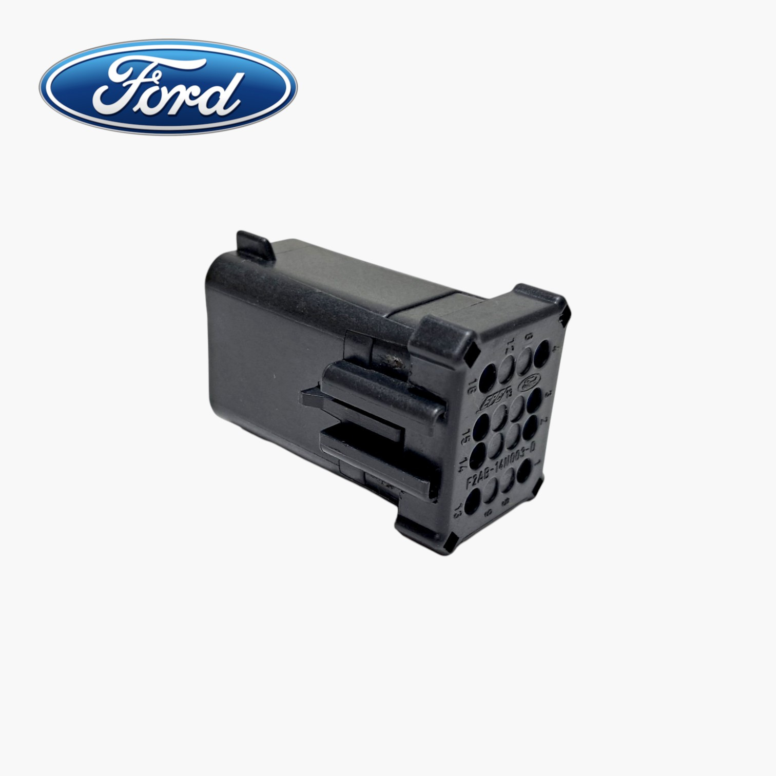 CONECTOR ELETRICO AUTOMOTIVO FÊMEA ORIGINAL 16 VIAS PRETO - F2AB-14N003-D - FORD